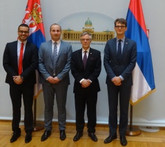 10 November 2016 The Head of the Parliamentary Friendship Group with Belgium and the Belgian Ambassador to Serbia